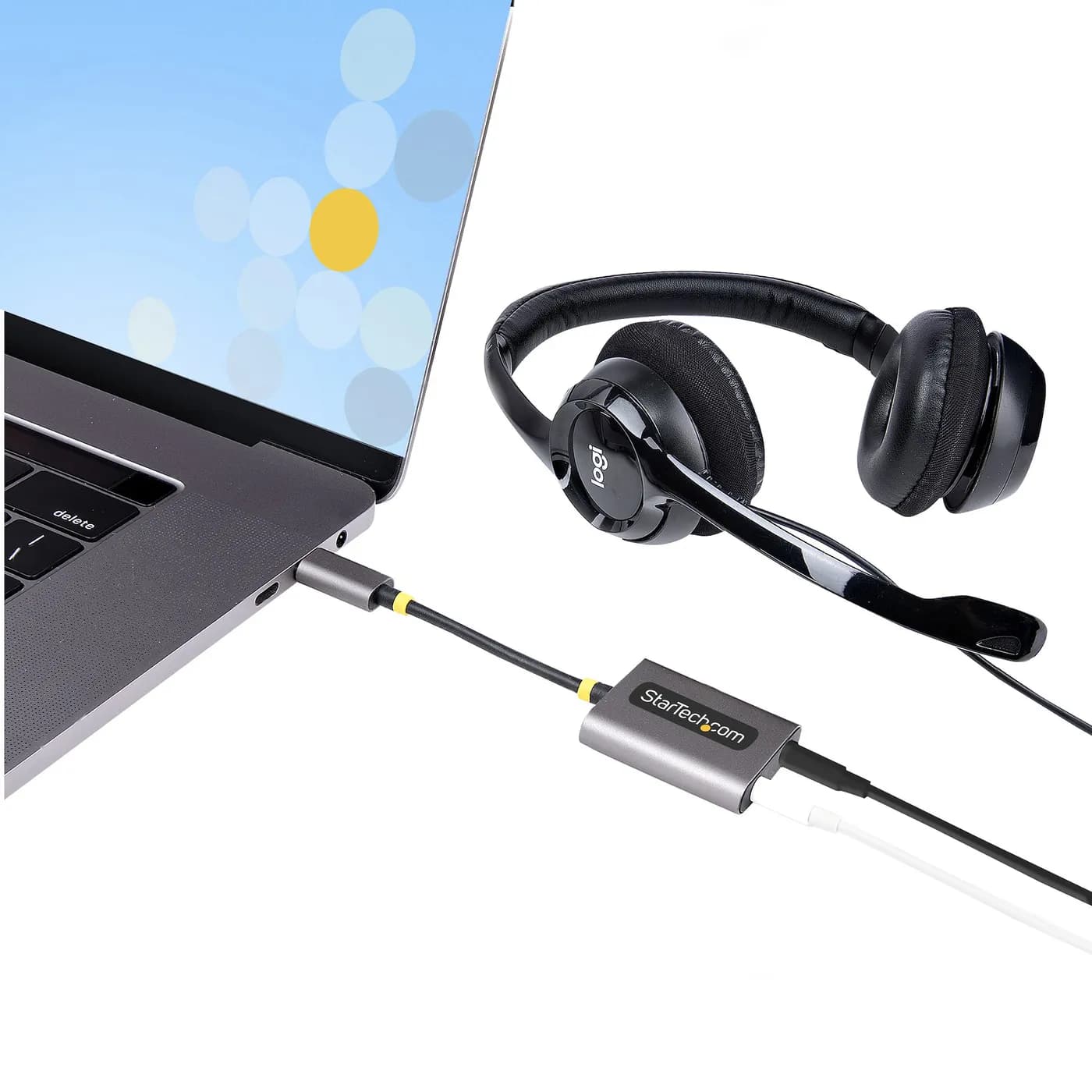 StarTech.com Divisor USB-C de Audífonos - Adaptador USB Tipo C a 2 Aud 9