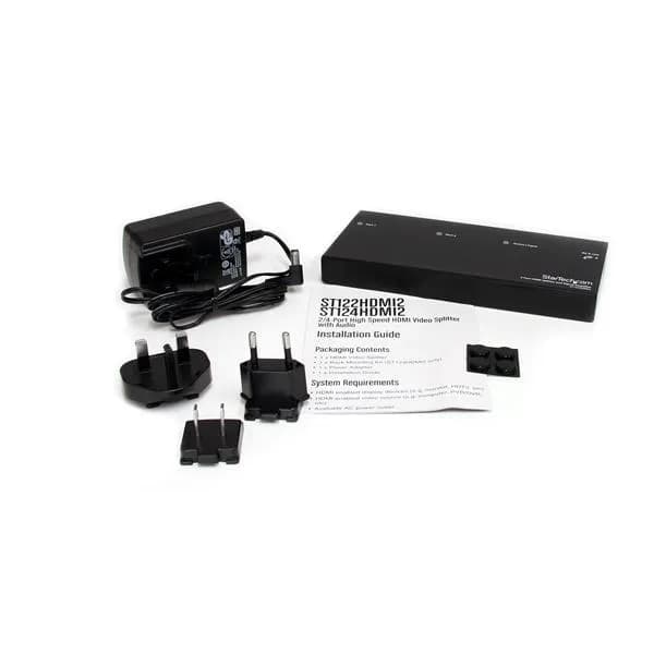 StarTech.com Divisor bifurcador HDMI de 2 puertos con amplificador - S 4