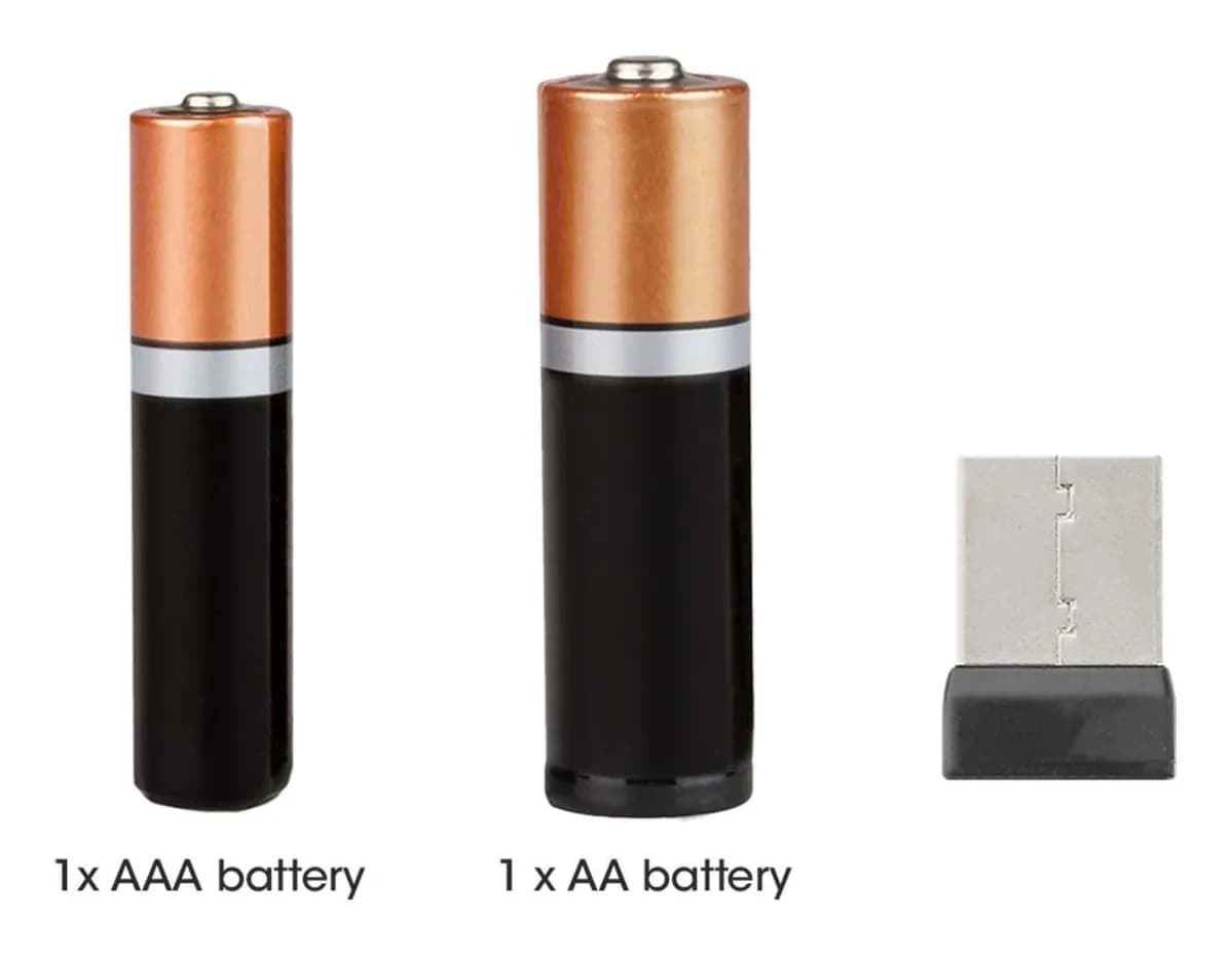 Manhattan Un solo receptor USB-A Nano para ambos, teclado inalámbrico  11