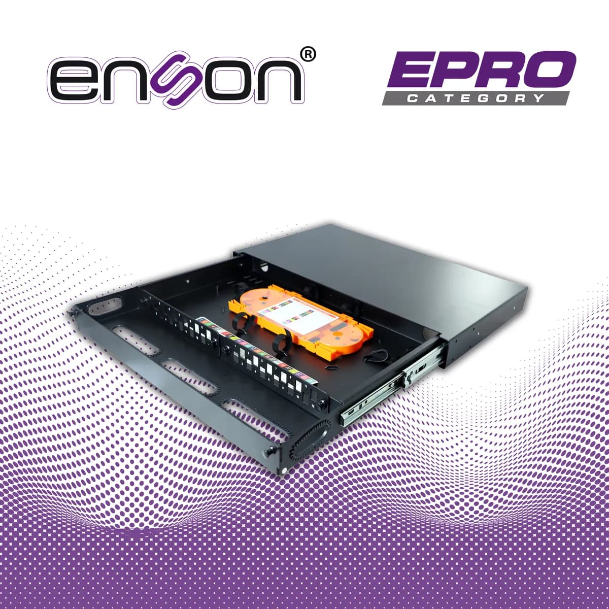 CAJA DE DISTRIBUIDOR DE FIBRA OPTICA ENSON ENS-MDF8003 PARA DOS MODULO 5