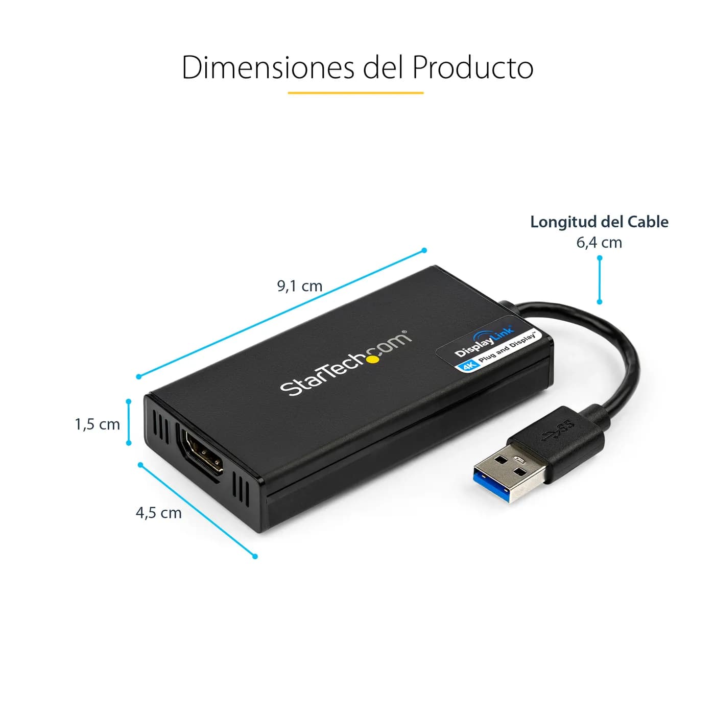 StarTech.com Adaptador Gráfico Externo Multi Monitor USB 3.0 a HDMI Ul 9