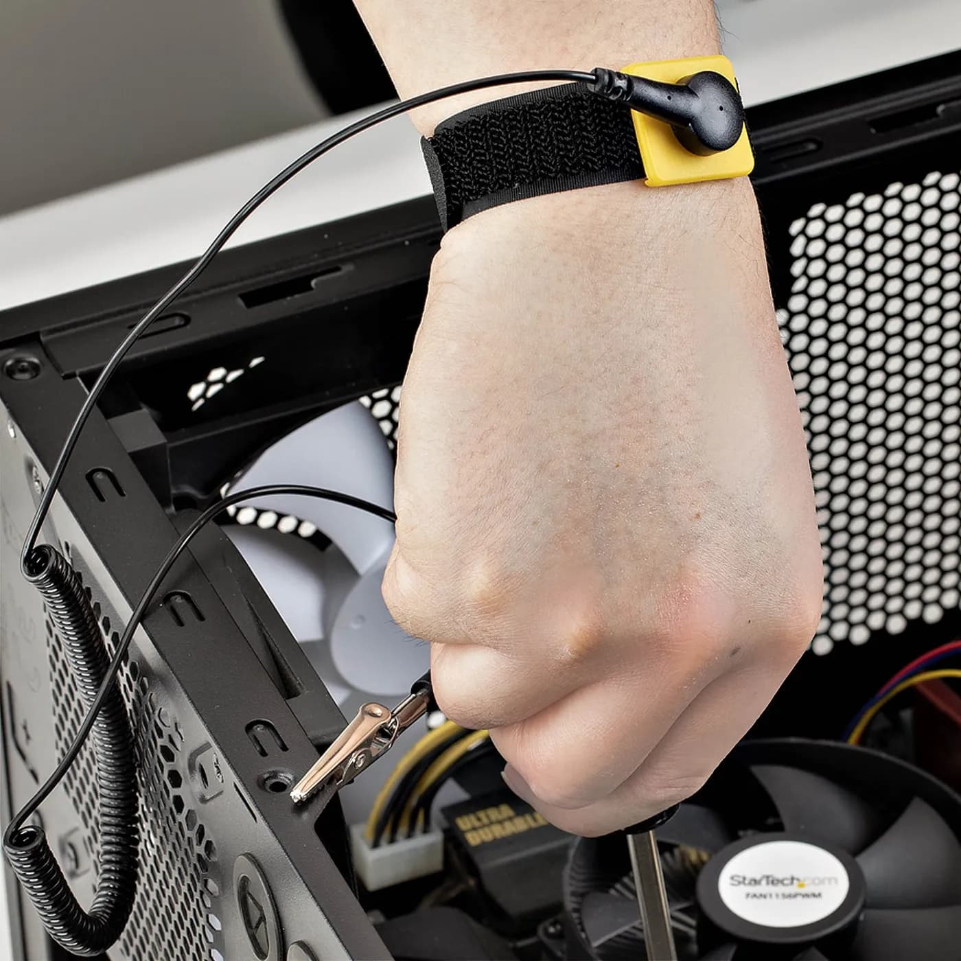 StarTech.com ESD-WRIST-STRAP muñequera antiestática Negro 5