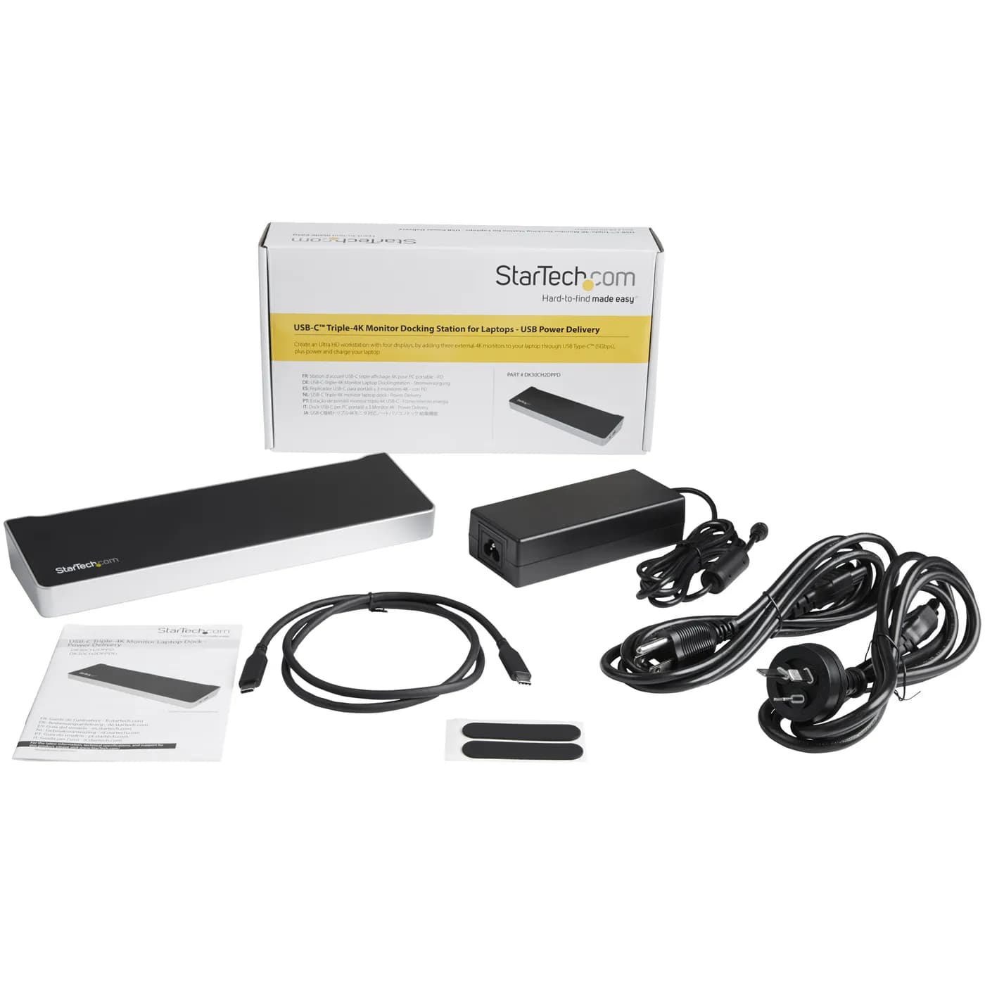 StarTech.com Dock USB-C para 3 Monitores 4K con 5 Puertos USB 3.2 5Gbp 6