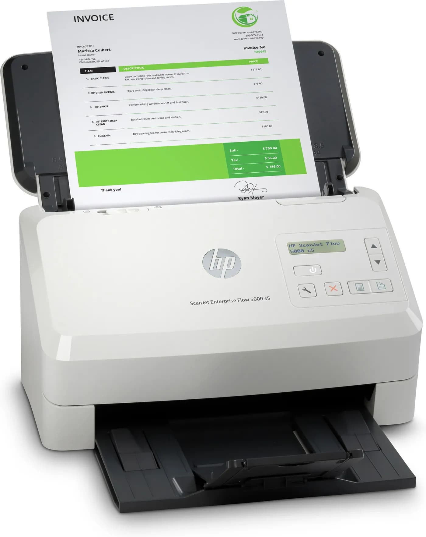 HP ScanJet Enterprise Flow 5000 s5 Escáner alimentado con hojas 600 x  2
