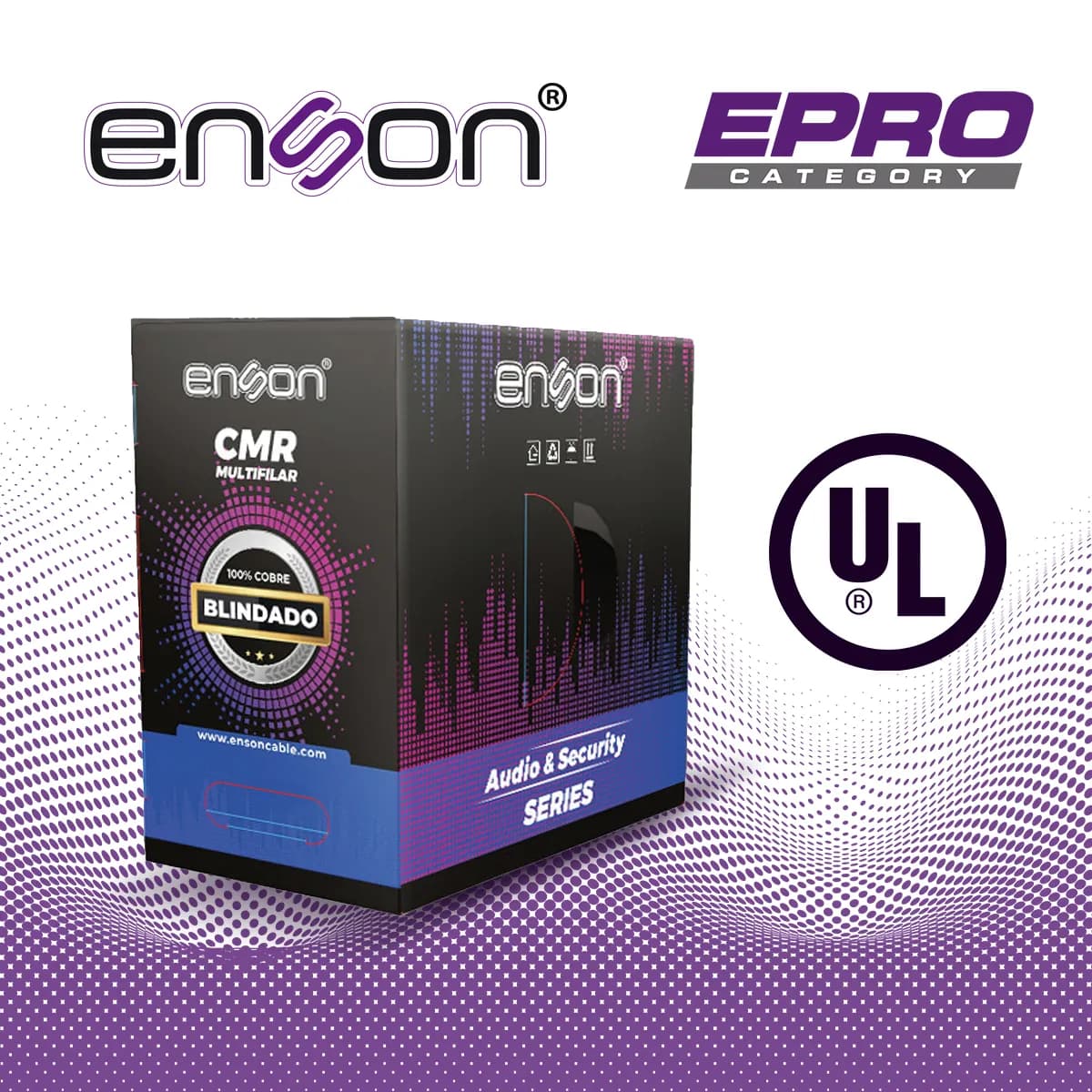 CABLE PARA AUDIO Y SEGURIDAD ENSON EPRO-5300 2C/18AWG MULTIFILAR 100 C 2