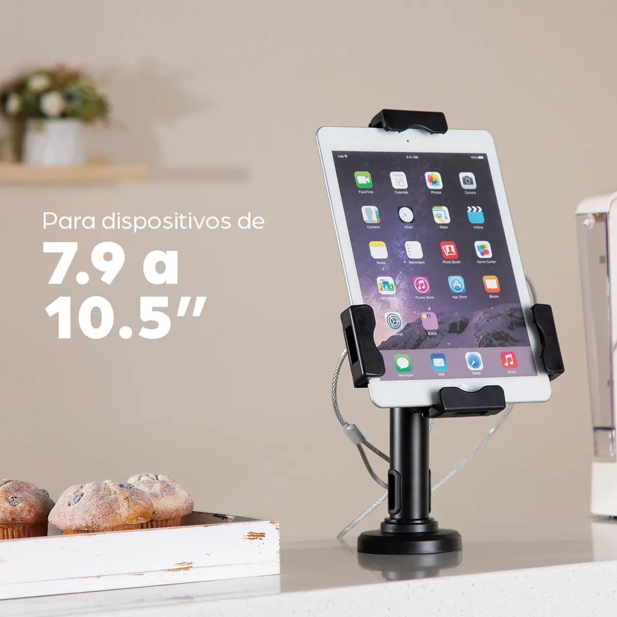Manhattan Soporte para Tablet o iPad 2 en 1, soporte de escritorio con 7