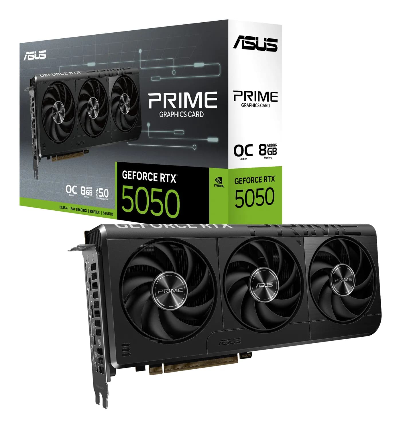 TARJETA DE VIDEO ASUS NVIDIA RTX5050 /PCIE X16 5.0 /8GB GDDR6 /HDMI /3 10