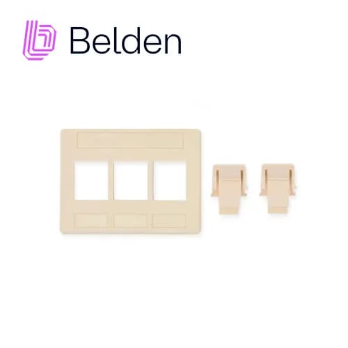 ADAPTADOR MODULAR KEYCONNECT BELDEN AX102291 3 PUERTOS COMPATIBLE CON  3
