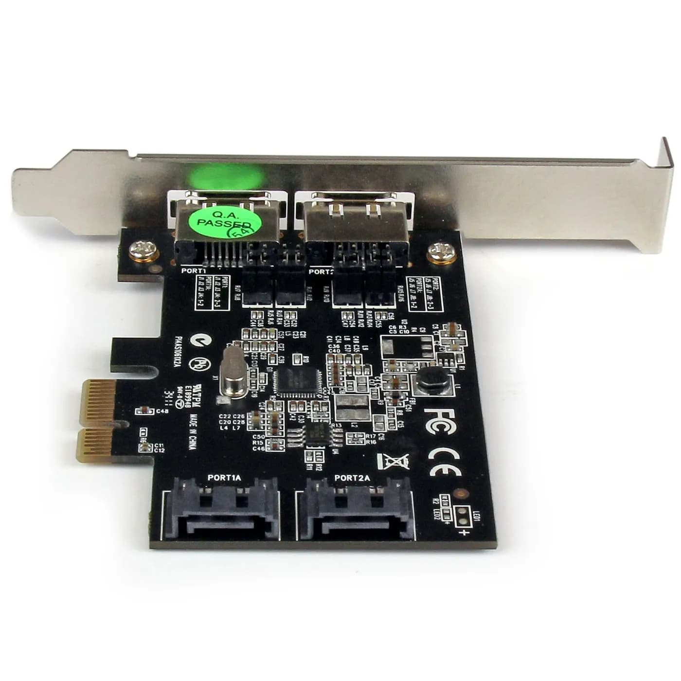 StarTech.com Tarjeta Adaptadora Controladora PCI Express PCI-E 2 Puert 3