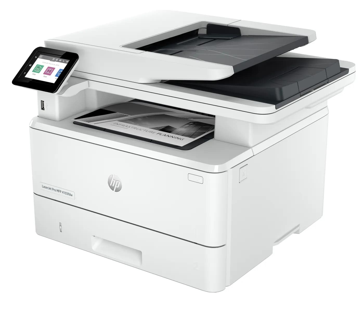 HP LaserJet Pro 4103fdw Conexiones inalámbricas Multifunction Blanco y 8