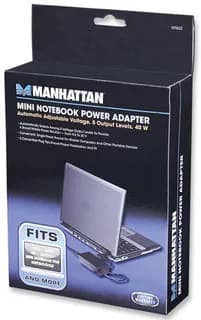 Manhattan 101622 adaptador e inversor de corriente Interior 40 W Negro 8