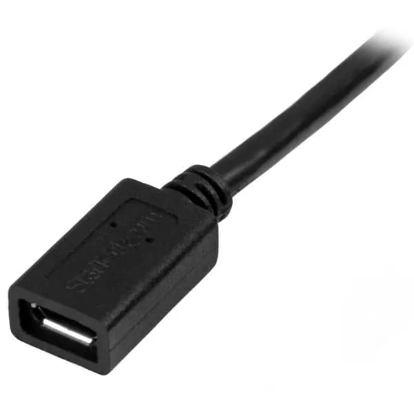 StarTech.com Cable de 50cm Micro USB de Extensión - Macho a Hembra 2