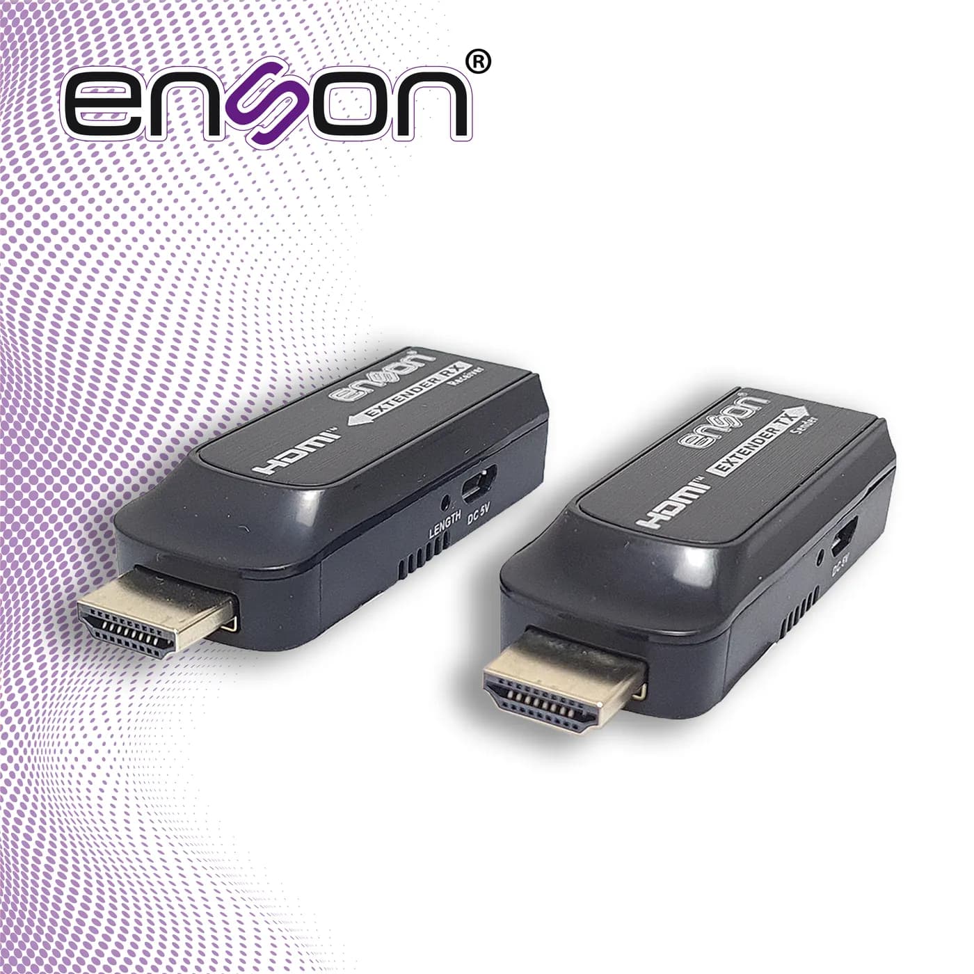 EXTENSOR HDMI ENSON ENS-HDMIE50 HASTA 50MTS DE TRANSMISION FULL HD 108 6