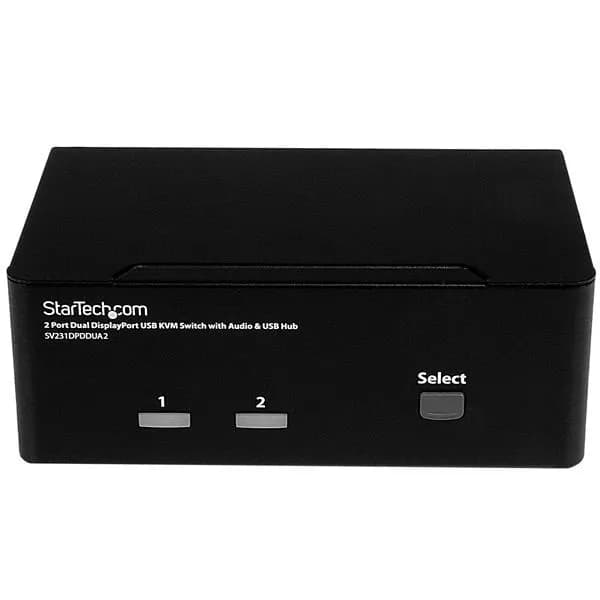 StarTech.com Switch Conmutador KVM de 2 Puertos DisplayPort - 4K 60Hz 2