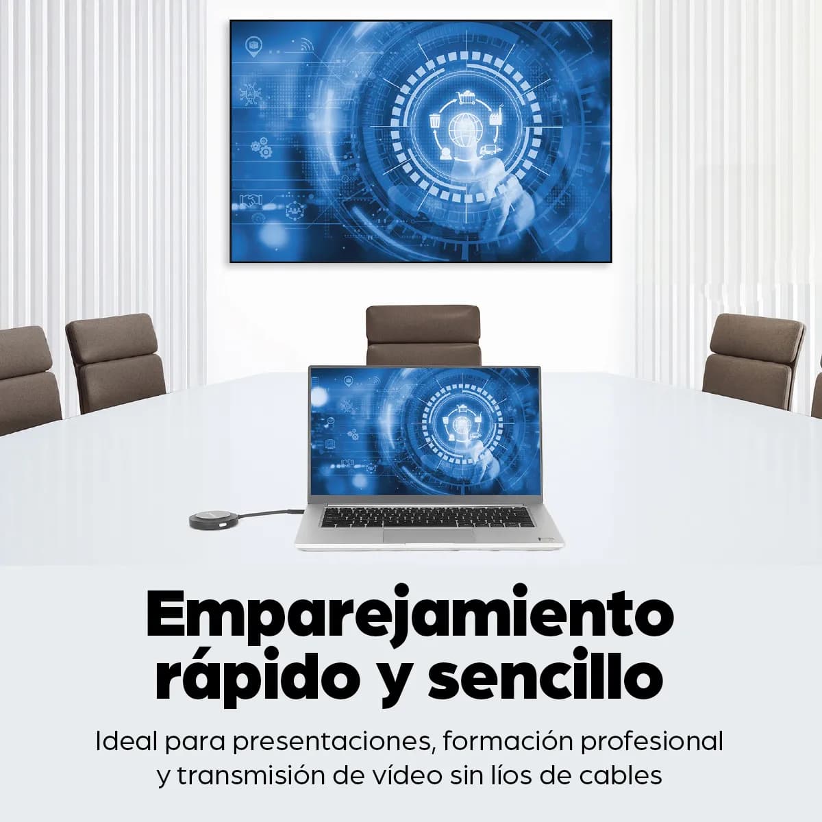 Manhattan Kit de presentación de pantalla HDMI inalámbrica 1080p. Set  10