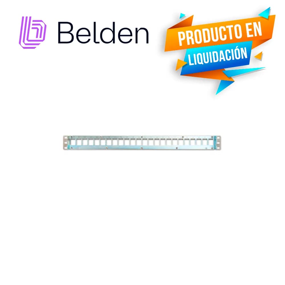 PATCH PANEL MODULAR BLINDADO AX104563 BELDEN 24 PUERTOS 1 UR TITANIUM  4