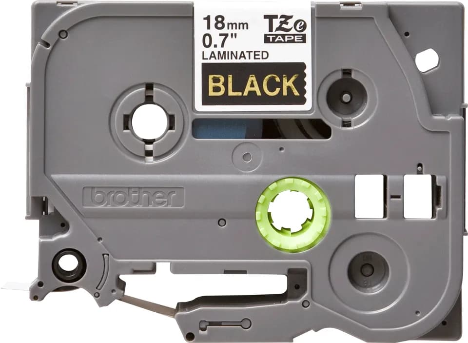 Brother TZE-344 cinta para impresora de etiquetas Oro sobre negro 2