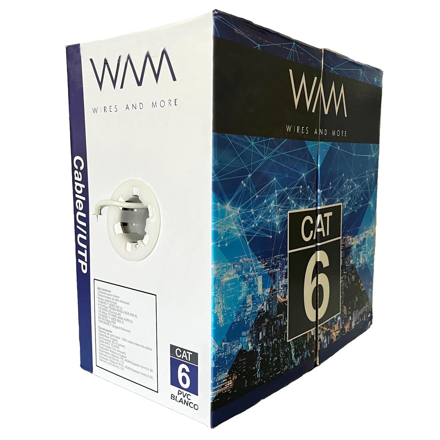 WAM CAT6-PVC-BLANCO