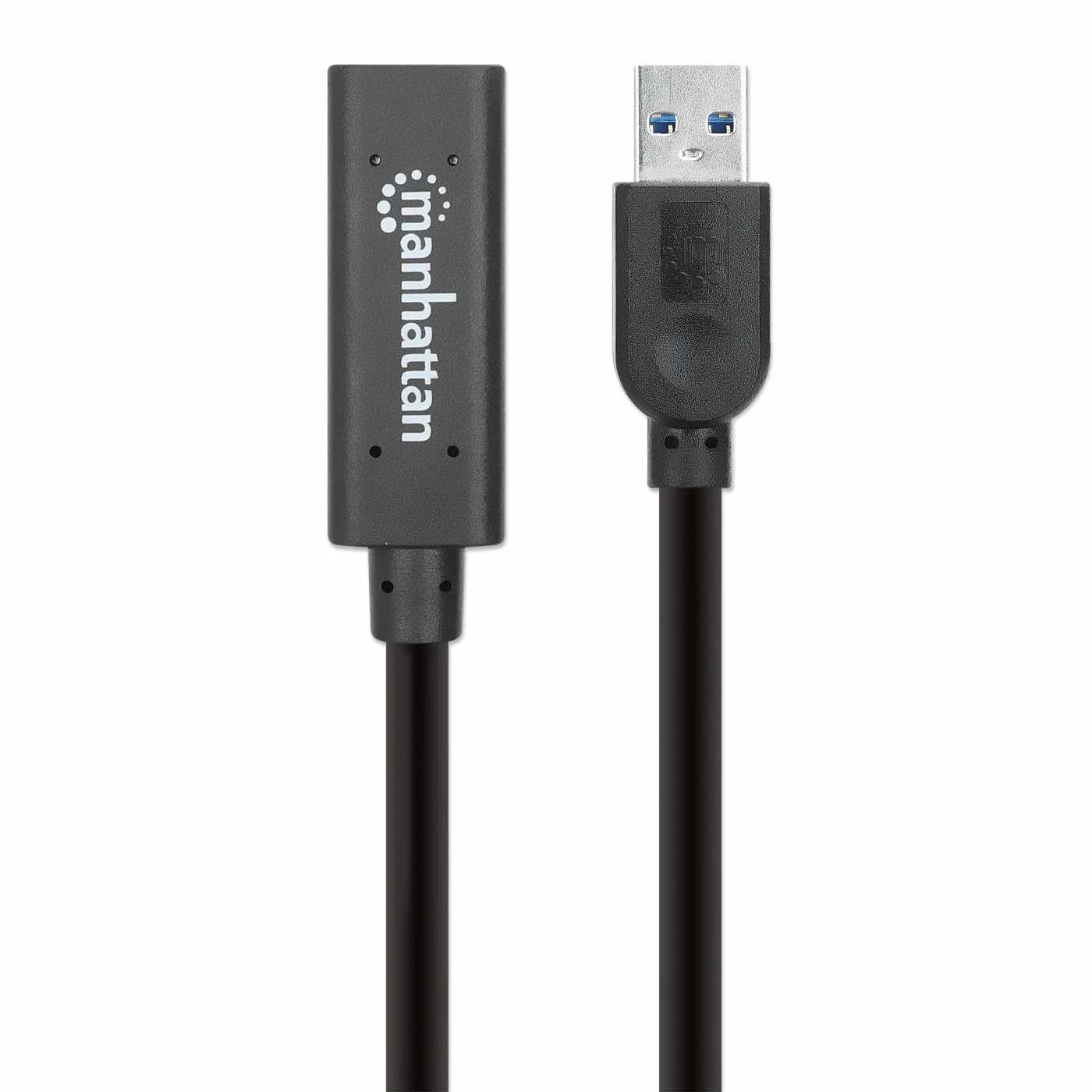 Manhattan 153737 cable USB USB 3.2 Gen 1 (3.1 Gen 1) 5 m USB A Negro 4