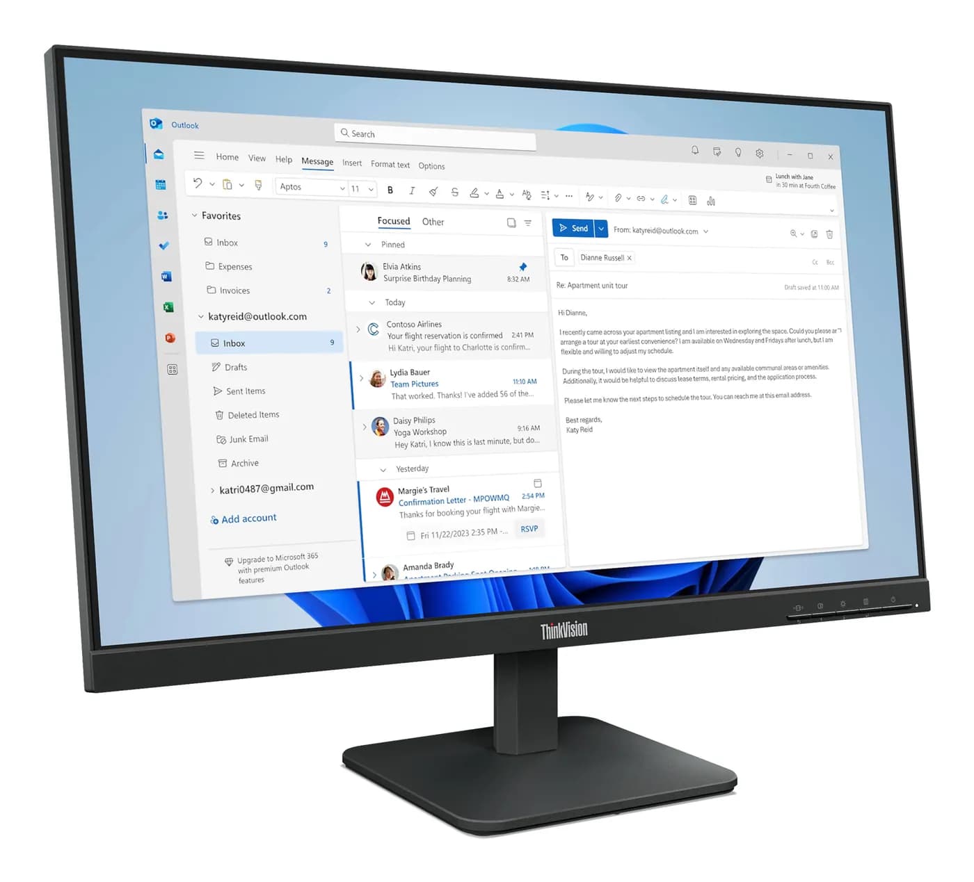 Lenovo ThinkVision S24-4e monitor de computadora 60.5 cm (23.8") 1920  3