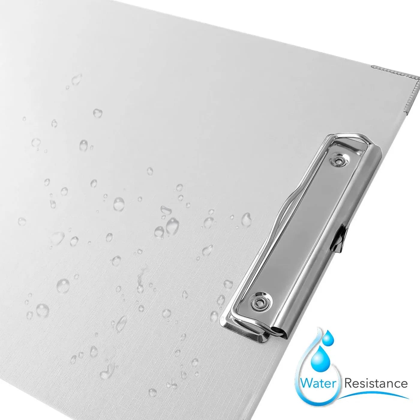 TECHMAKRO TABLA DE CARTON FORRADA DE  PVC BLANCO CON CLIP país de orig 5