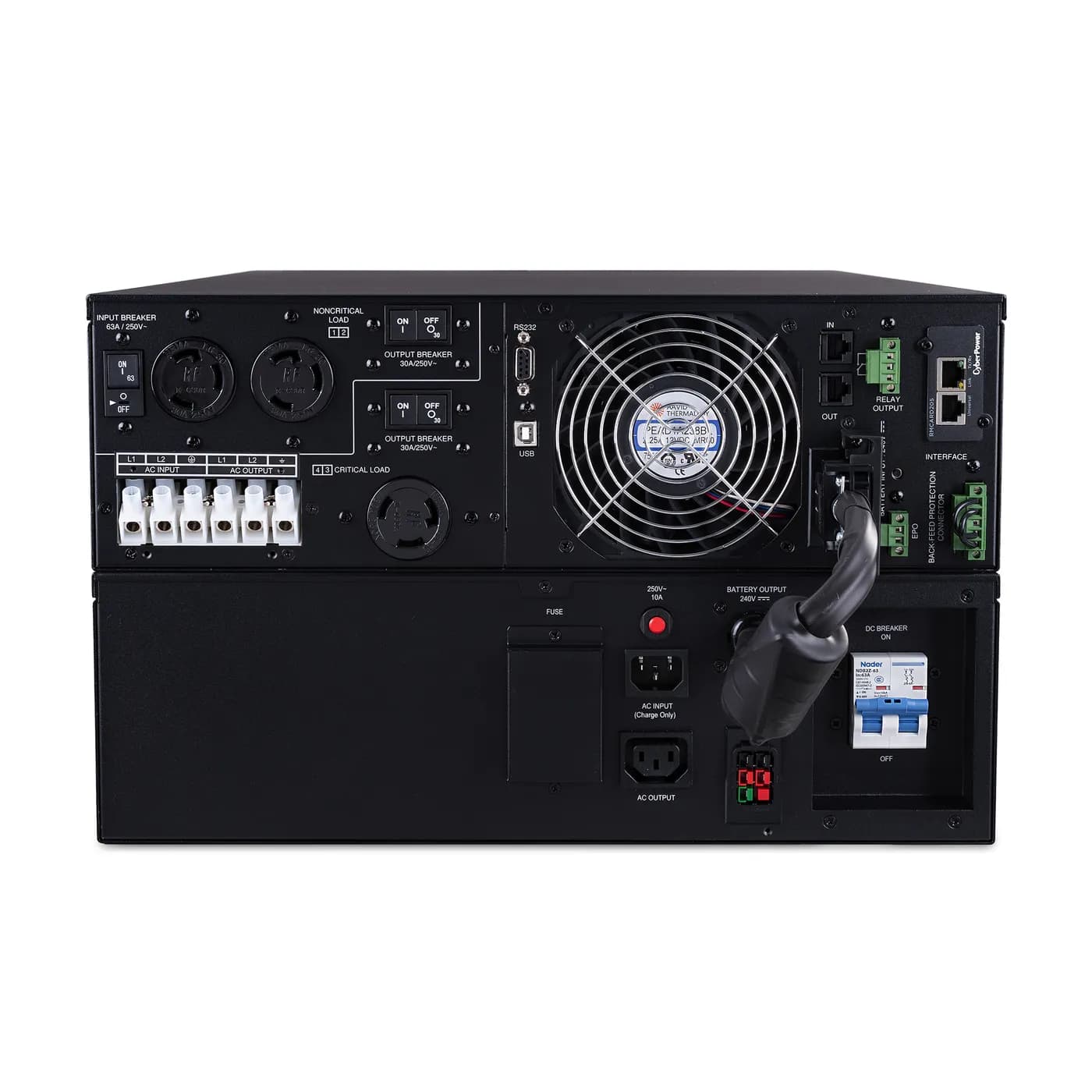 CyberPower OL8KRT sistema de alimentación ininterrumpida (UPS) Doble c 4
