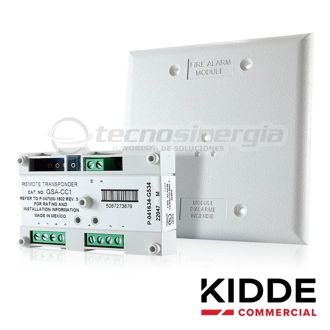 MÓDULO DE CONTROL DE SIRENAS Y ESTROBOS VIGILANT GSA-CC1, CUENTA CON D 5