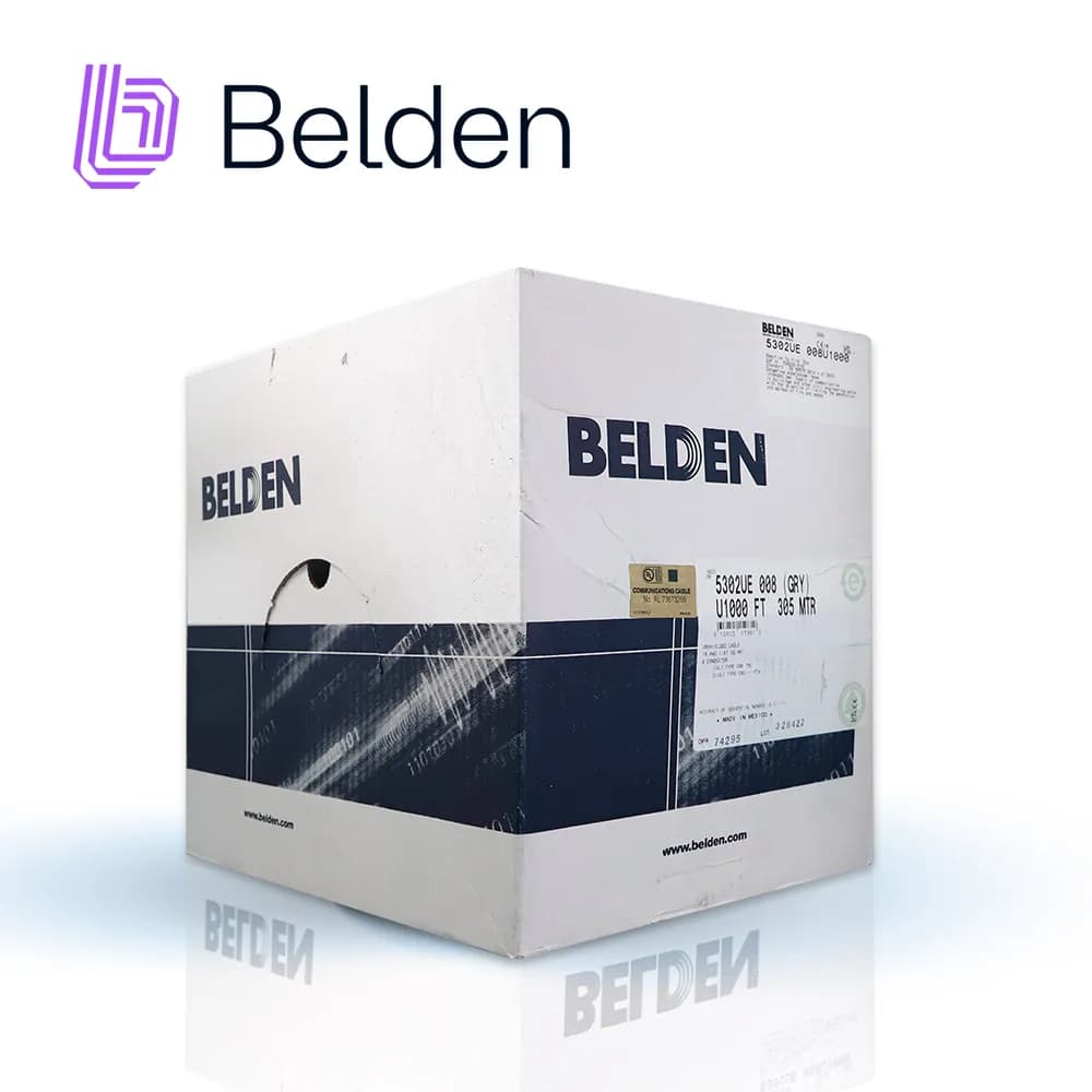 CABLE DE SEGURIDAD Y SONIDO BELDEN 5302UE 008U1000 / INTERIOR / GRIS / 1