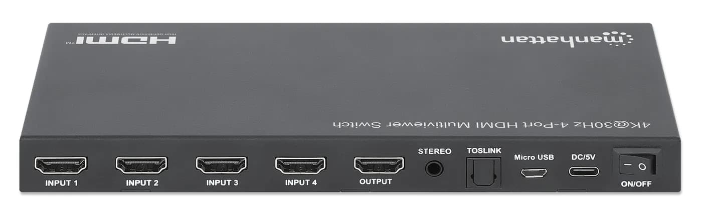 Manhattan Proyecta hasta cuatro fuentes de entrada HDMI en una pantall 6