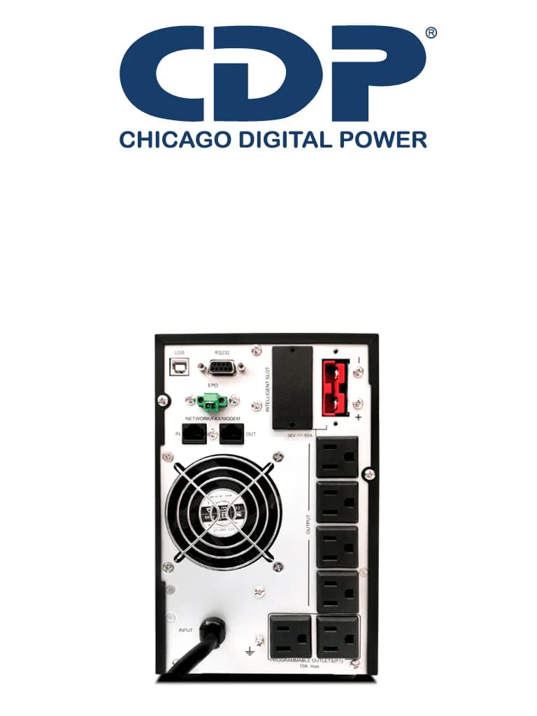 CDP UPO11-1 AX- UPS Online de 1000VA/ 1000W / 6 Terminales de salida / 3