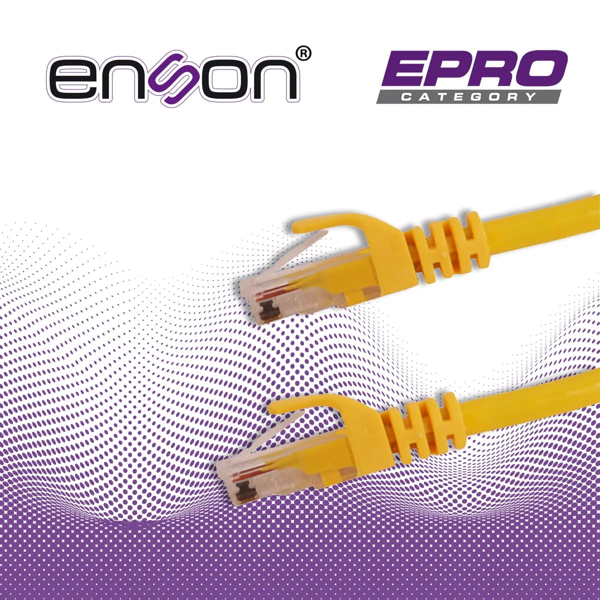 PATCHCORD UTP ENSON P6012Y CAT6 120CM AMARILLO SERIE EPRO 100-II 100 P 5