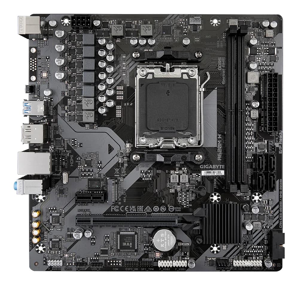 GIGABYTE A620M H placa base AMD A620 Enchufe AM5 Micro ATX 2