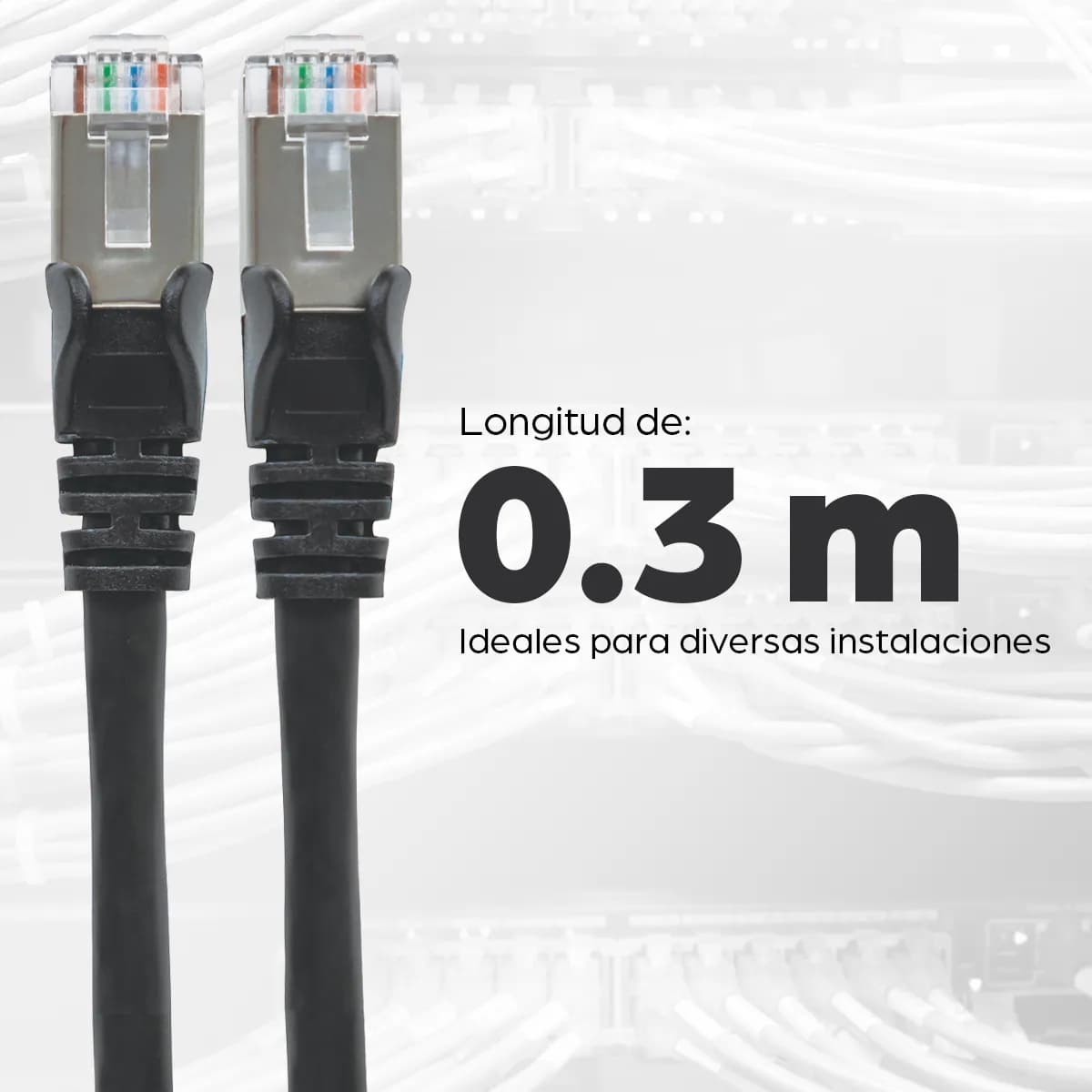 Intellinet Cable de Red Cat6a S/FTP, 30 cm, Negro 6