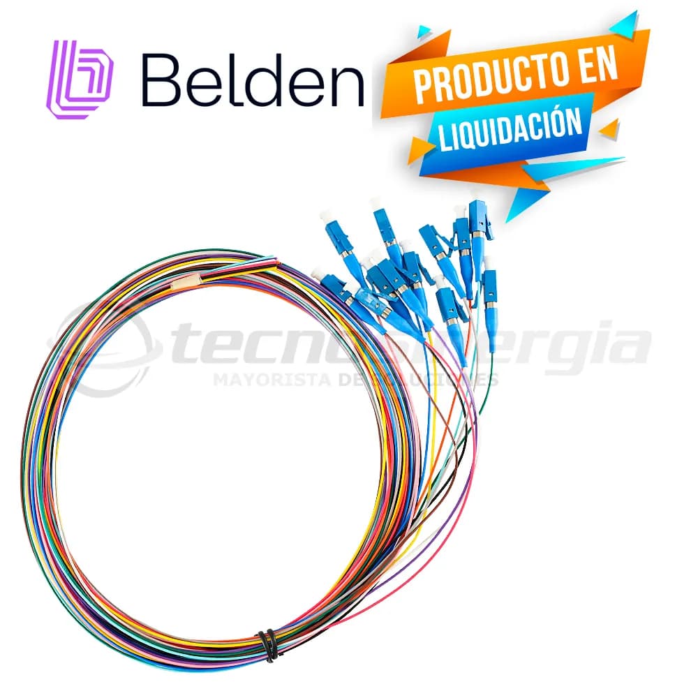 KIT PIGTAIL FIBRA BELDEN FTSLC900PR12 MONOMODO LC SIMPLEX OS2 INCLUYE  4