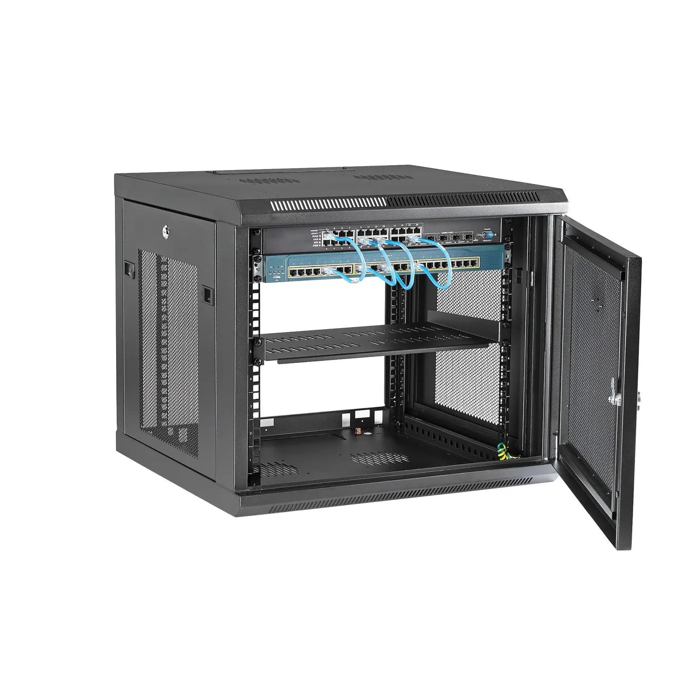 StarTech.com Gabinete Rack de Pared para Servidores 9U 19"4 Postes y E 4
