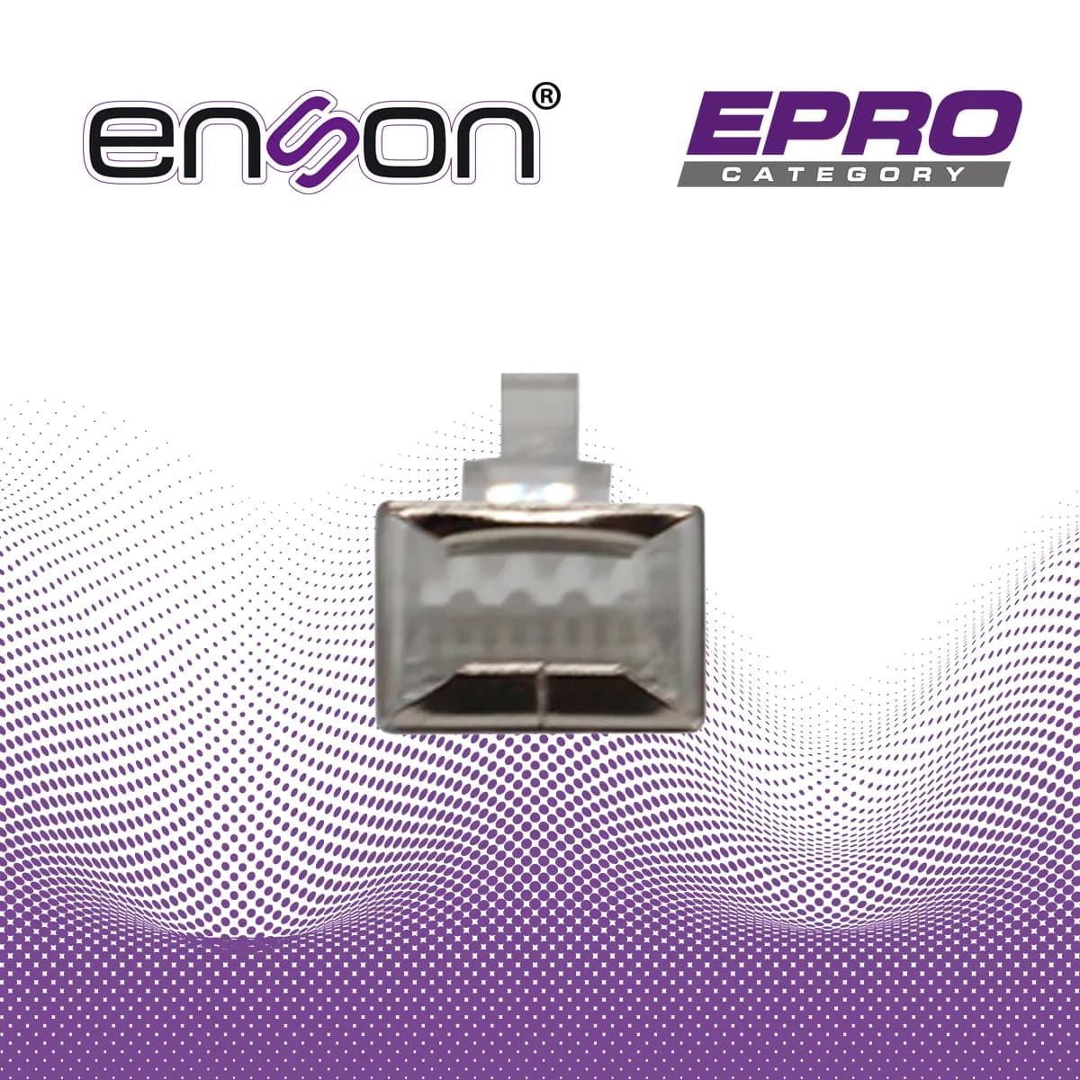 CONECTOR PLUG  SRJ45 BLINDADO CAT6 ENSON ENS-SRJ45-CAT6 PARA CABLE UTP 7