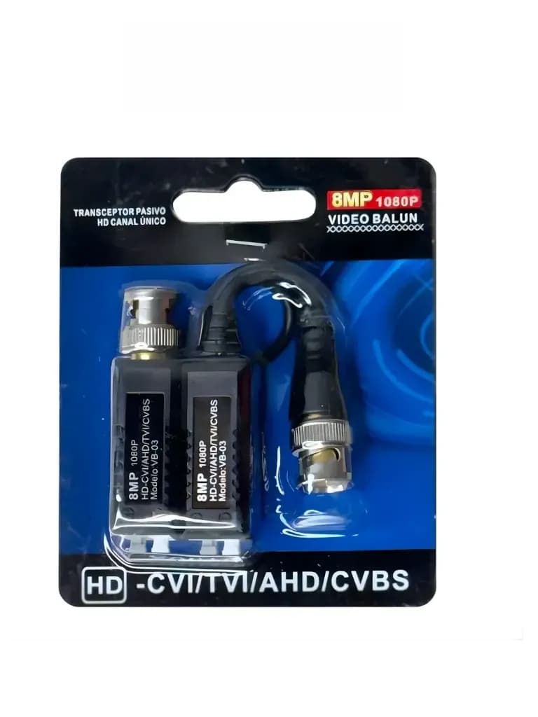 TRANSCEPTOR SAXXON VB-03 PASIVOS (VIDEO BALUNS) SOPORTA 8MP 4K A 150M, 2