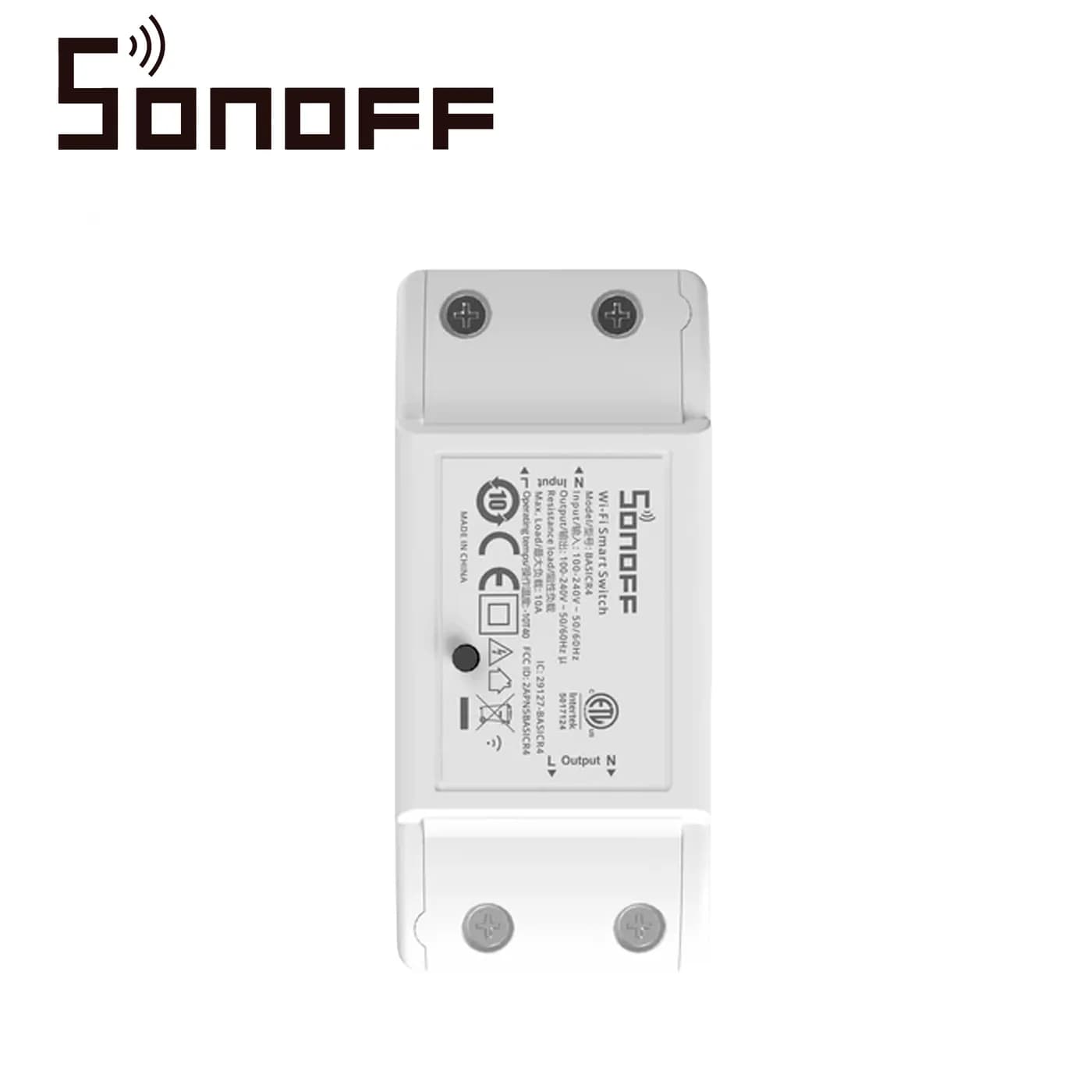 INTERRUPTOR ON/OFF SONOFF BASICR4 / SMART INALAMBRICO / WIFI PARA SOLU 2