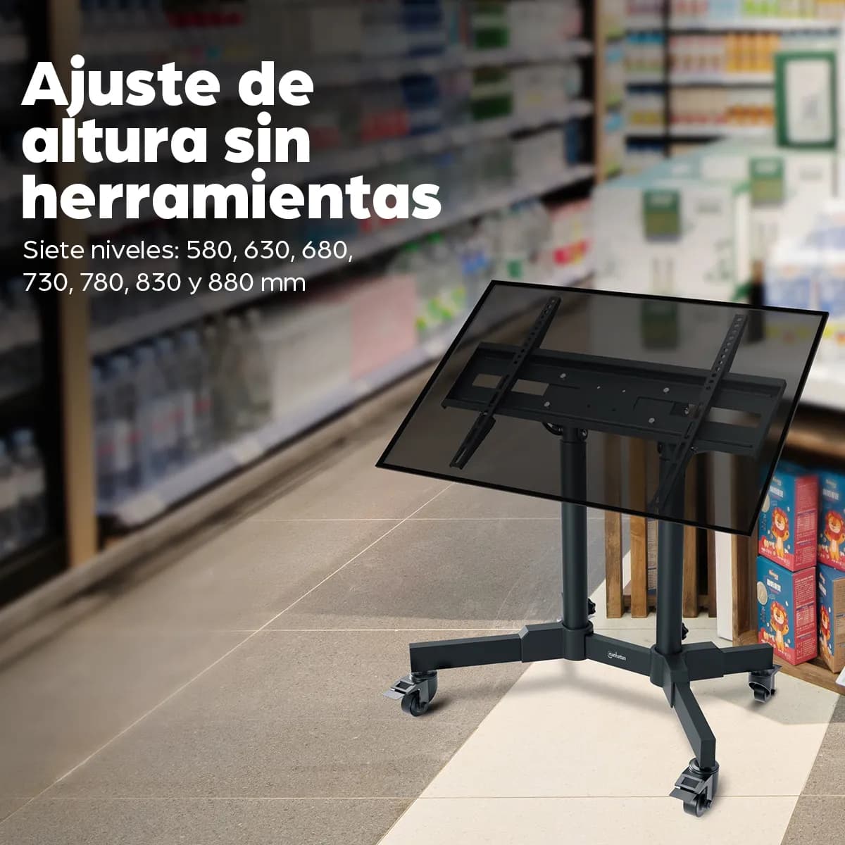 Manhattan Soporta una pantalla de 23" a 70" con un peso máximo de 40 k 16