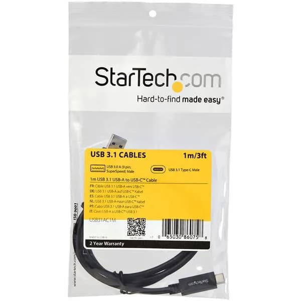 StarTech.com Cable de Carga y Sincronización USB-A a USB-C de 1m - Cab 6