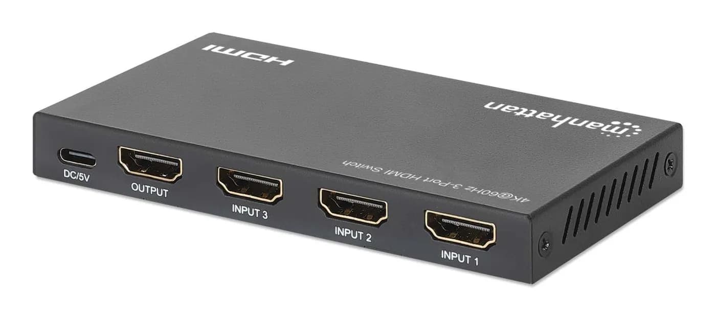 Manhattan Alterna entre tres entradas HDMI en una salida HDMI (3x1), 4 6