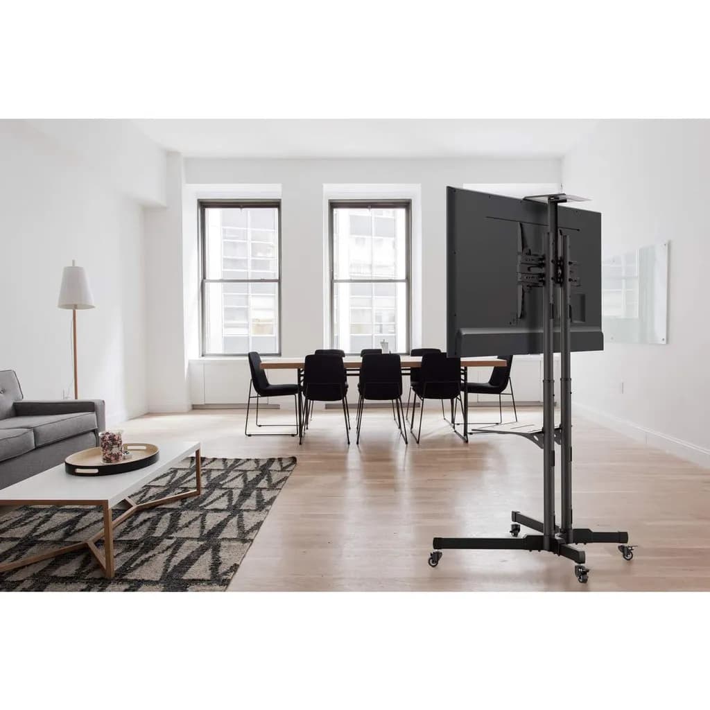 Manhattan Soporte para TV, de piso, tipo carrito, de acero, con inclin 9