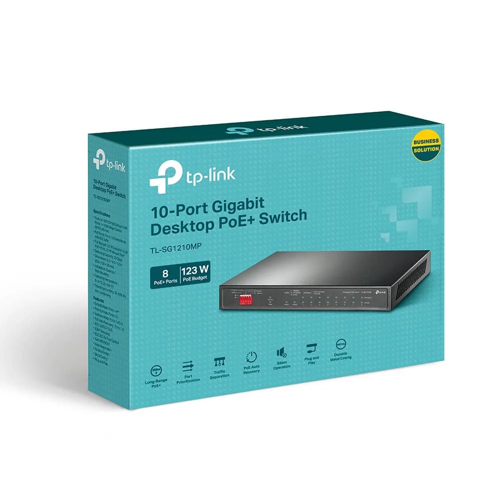 TP-Link TL-SG1210MP dispositivo de redes No administrado Gigabit Ether 4