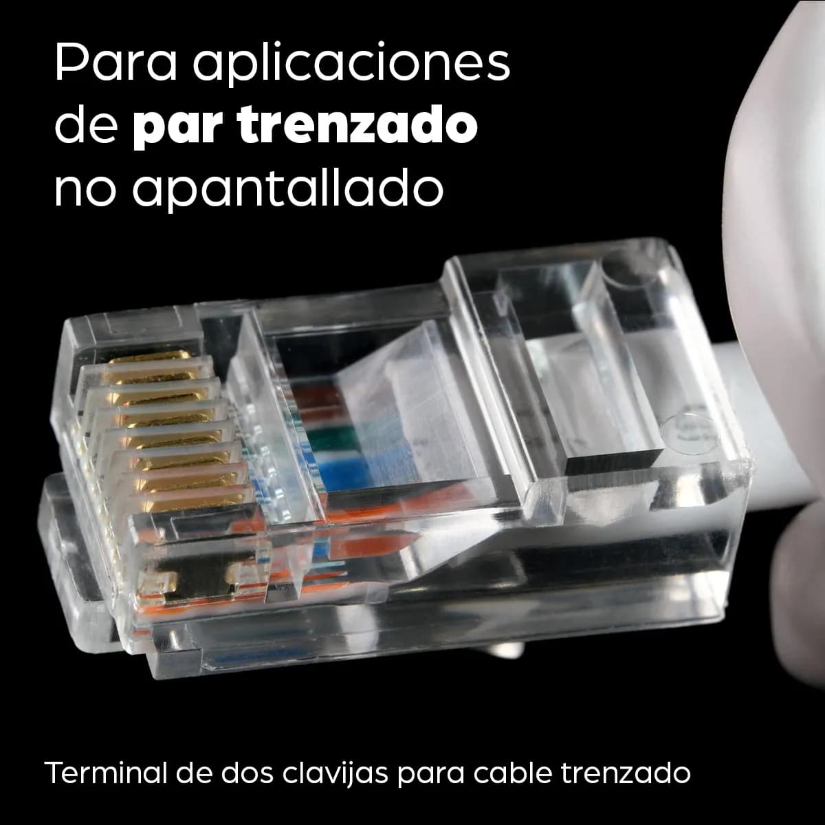 Intellinet PLUG RJ45 CAT5E MULTIFILAR UTP BOTE 100 PZAS ORO 15-MICRAS 6