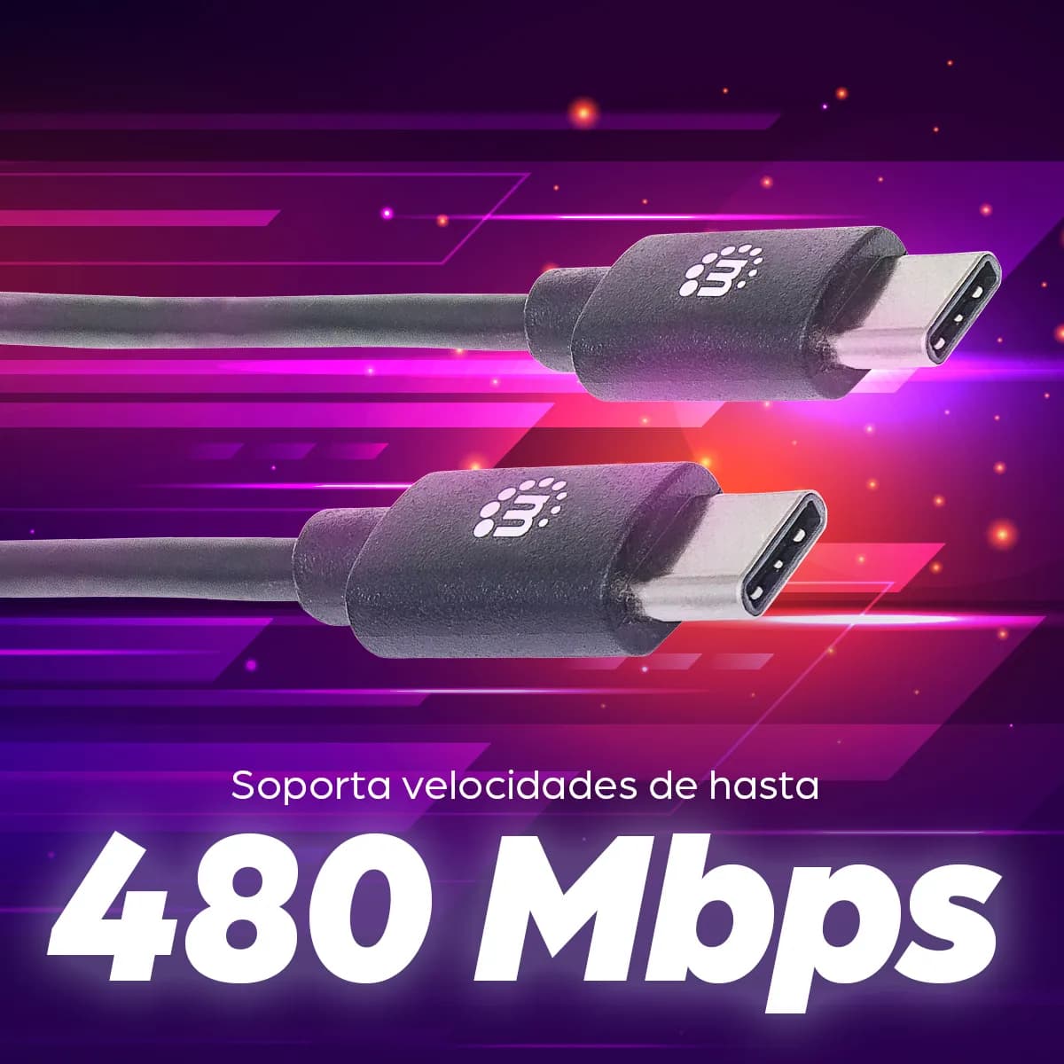 Manhattan Cable para Dispositivos USB C de Alta Velocidad 5