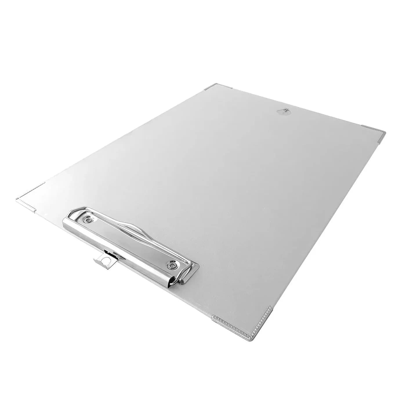 TECHMAKRO TABLA DE CARTON FORRADA DE  PVC BLANCO CON CLIP país de orig 2