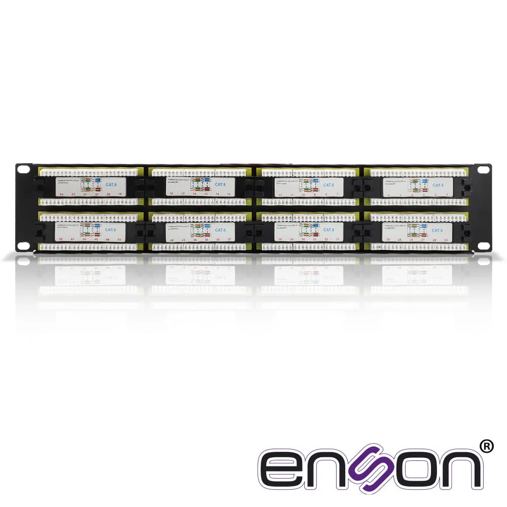PATCH PANEL ENSON ENS-PA48P7 2UR PRECARGADO CAT6 48 PUERTOS MONTAJE EN 3