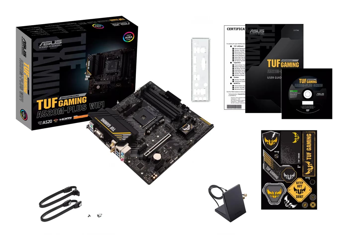 ASUS TUF GAMING A520M-PLUS WIFI AMD A520 Enchufe AM4 Micro ATX 6