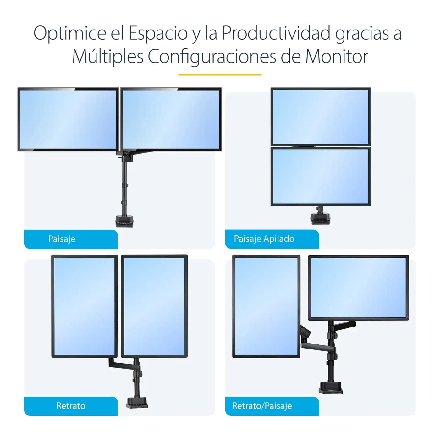 StarTech.com Brazo de Soporte para Dos Monitores - Base Soporte de Mov 14