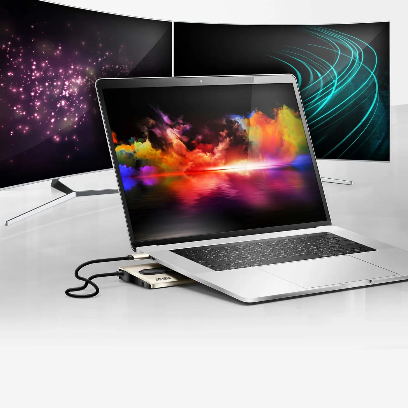 ATEN UH3237 base para laptop o replicador de puertos Alámbrico USB 3.2 6